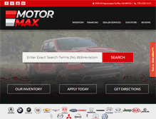 Tablet Screenshot of motormaxga.com